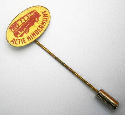 R455) Altie Hindermunt Reisebus Bus Vintage Werbung Krawatte Anstecknadel Anstecker