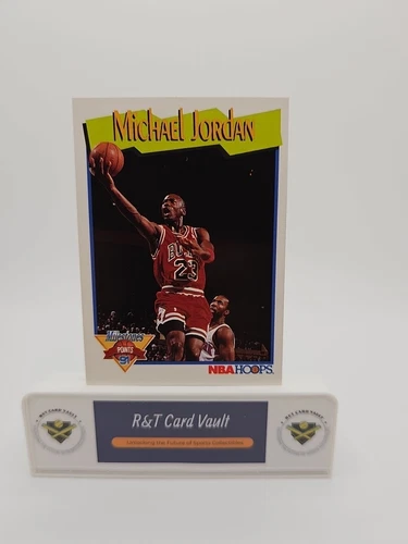 1991-92 Hoops Michael Jordan Milestone Card #317