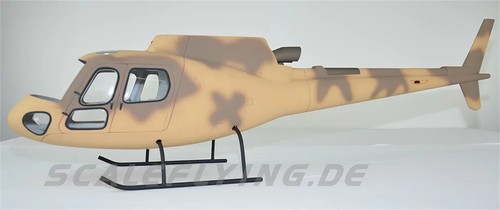 AS-350 700 Desert Camo RC Helicopter Fuselage 700 Size V2 Version Model - Picture 2 of 10