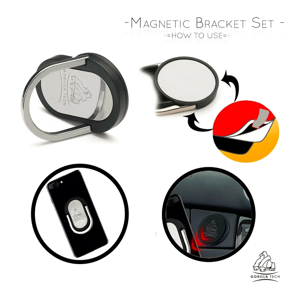 Nuevos teléfonos universales con soporte magnético para montaje de automóvil Gorilla Tech base ventilación de aire Foto 2 de 4