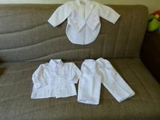 Set of 3 Pcs Tip Top Suits & Tuxedos White Size 18M: Jacket, Shirt and Pants