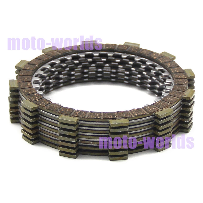 Kit de placas de acero de fricción de embrague para Yamaha XS400G 1980/XS400H 1981/XS400SJ 1982 Foto 3 de 4