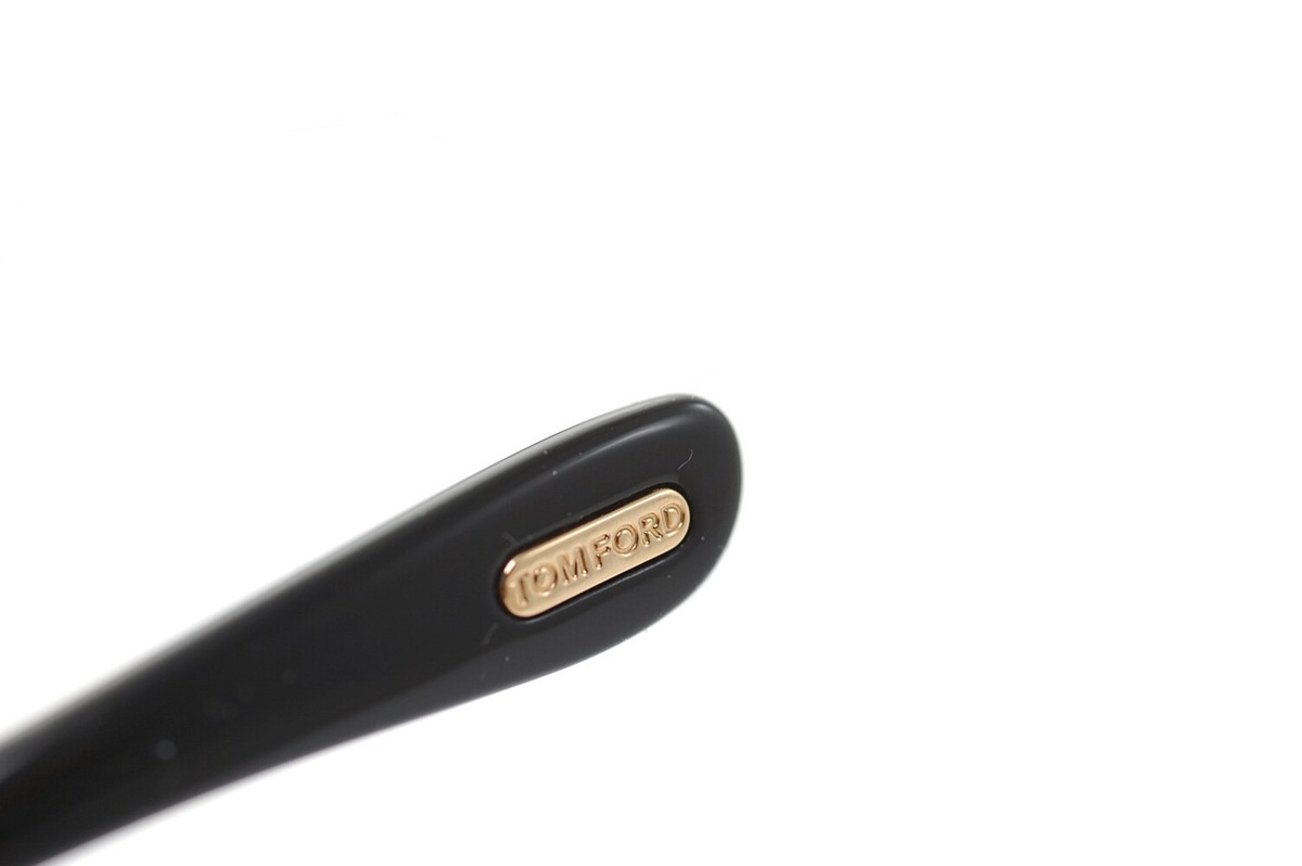 Lunettes Soleil Tom Ford Astrid 02 TF579 01Z - Noir Or Violet Miroir - Neuf Avec étiquettes