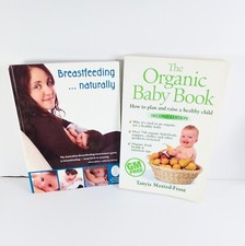 2 x Organic Baby Book + Breastfeeding Naturally Australian Guide Tips Food