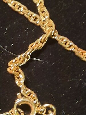 Vintage PARK LANE Signed Gold Tone Chain Necklace 24” Length