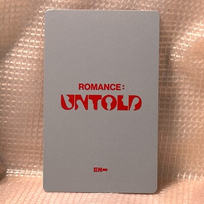 Jungwon Official Photocard Enhypen Romance Untold Weverse Ver