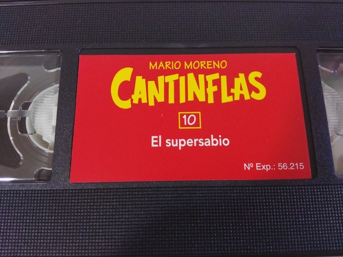 Cantinflas Mario Moreno - el Supersabio - VHS Kassette Tape Coleccion Rba - Picture 2 of 4