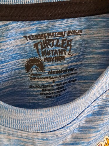 Nickelodeon Teenage Ninja Turtles Boys T-Shirt & Shorts Set Blue/Black Size 5 - Picture 4 of 5