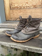 Danner Japan Duck Boots w Waxed Canvas Uppers Sz 10