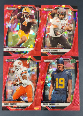 2025 Prizm Draft Picks Football RED ICE PRIZMS You Pick - 2 Card Minimum