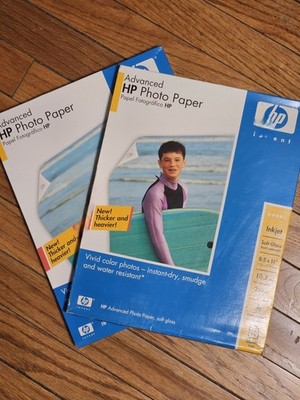 HP  Premium Plus 50  Sheets Soft Gloss Photo Paper 8.5'' X 11'' 66 lb NOS. 2  LOT