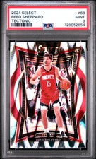 2024 PANINI SELECT TECTONIC #68 REED SHEPPARD ROOKIE RC PSA 9