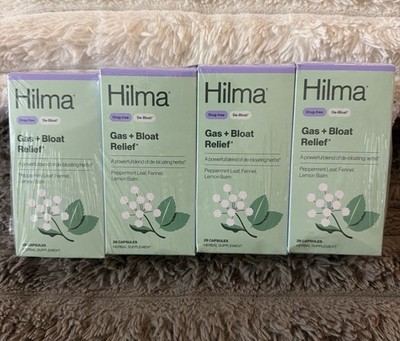 4X Hilma Natural GAS + BLOATING RELIEF Lemon Balm Fennel & Peppermint Leaf 02/28