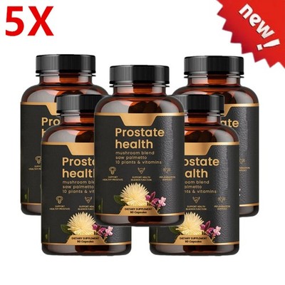 5X Prostata Gesundheit Kapseln Unterstützung für Männer Wellness Natürliche Pflege 90 Kapseln 