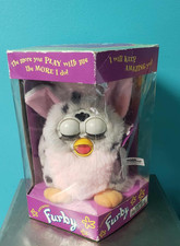 1998 Furby Model 70-800 Spotted Grey And Pink New In Box