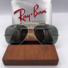1980's 62MM VINTAGE B L RAY-BAN L2112 GEP G15 OUTDOORSMAN II AVIATOR SUNGLASSES
