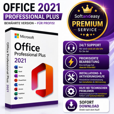 Microsoft Office 2021 Professional Plus Key - Premium Service 24/7