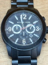 Michael Kors MK8196 Men's Watch Chronograph Date Ion-Plate Black Stainless Steel