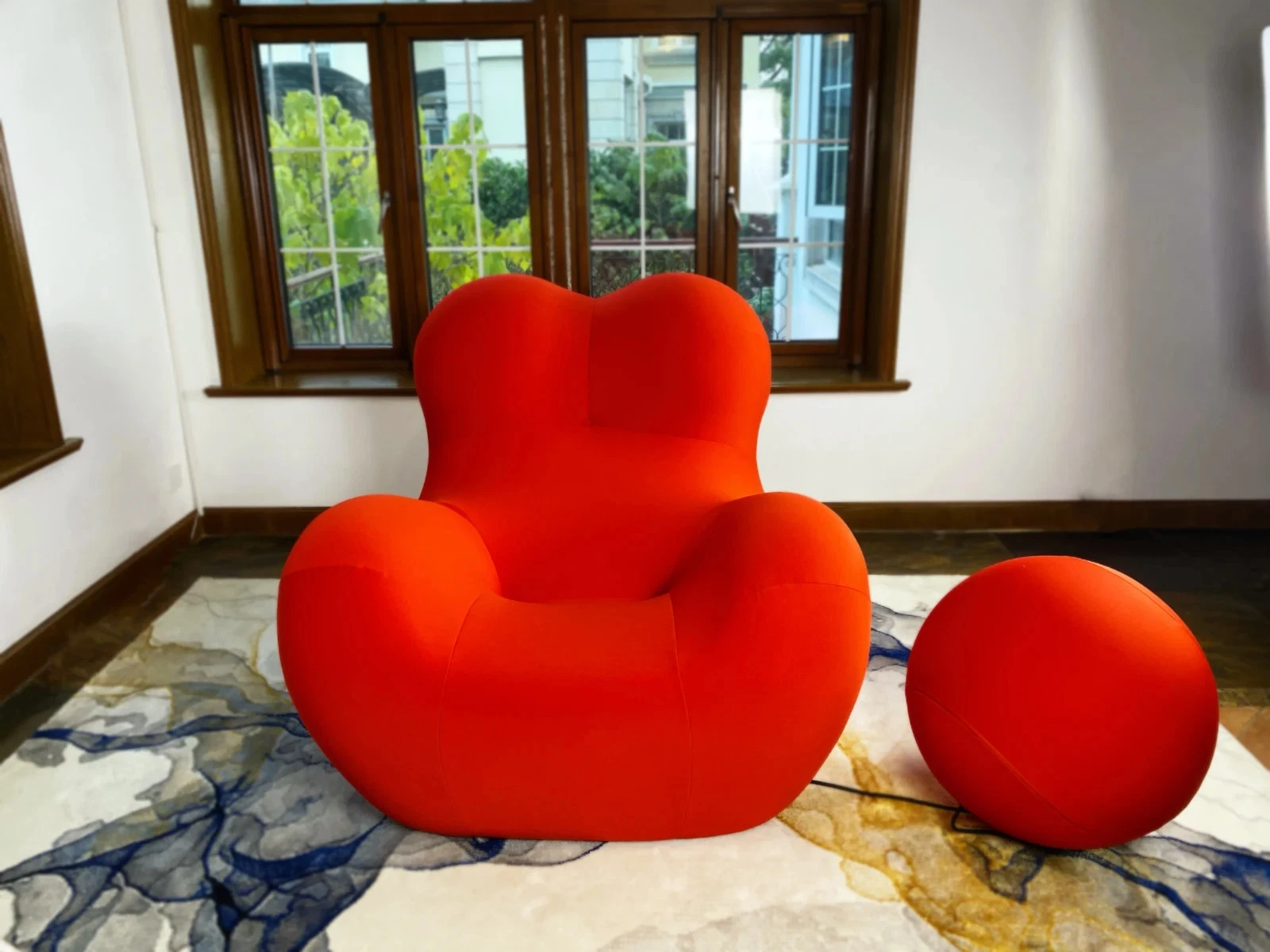 La Mamma Mom Red Large Size Armchair Sofa Lounge Chair Designer Custom Furniture