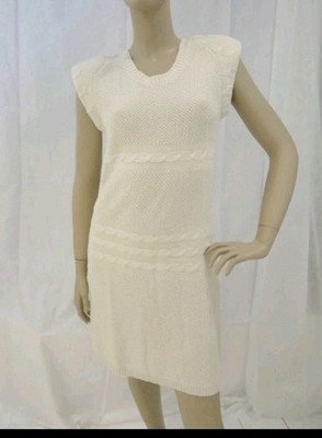 Boston Proper Cable Knit Sweater Dress NWOT Medium 