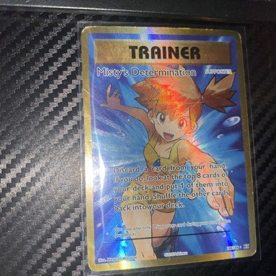 Pokémon TCG Trainer Misty's Determination Full Art Holo Card 108/108 Evolutions