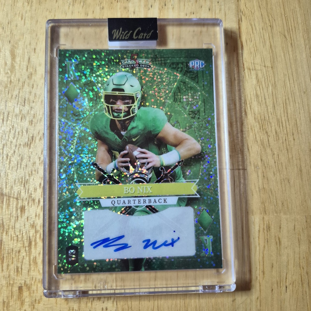 Bo Nix | 2023 Wild Card 5 Card Draw Auto King of Diamonds