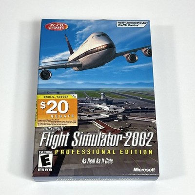Microsoft Flight Simulator 2002 Professional Edition New Sealed