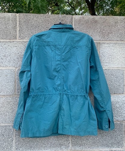 NWT Eddie Buaer Jacket Womens XL Teal Lightweight Chore Field Coat Military - Picture 5 of 12