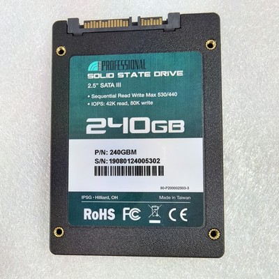 Professional 240GB SSD 3D NAND SATA 6Gb/s Solid State Drive