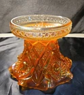 vintage Marigold Carnival glass punch bowl base Imperial Glass