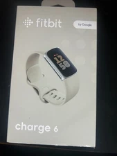 Fitbit Charge 6 Activity + Fitness Tracker G3MP5 Porcelain/Silver
