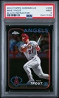 2024 Topps Chrome Logofractor Mike Trout #200 Black Refractor /10 PSA 9 Mint SSP