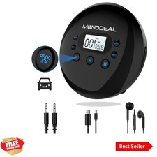 CD Player Portable, Portable CD Player with FM Transmitter, Rechargeable CD P...