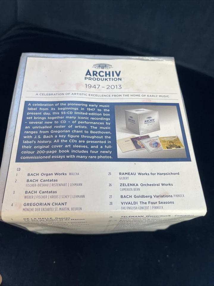 Archiv Produktion: Early Music Studio Of Deutsche Grammophon 1947-2013 55 CD SET - Изображение 4 из 4