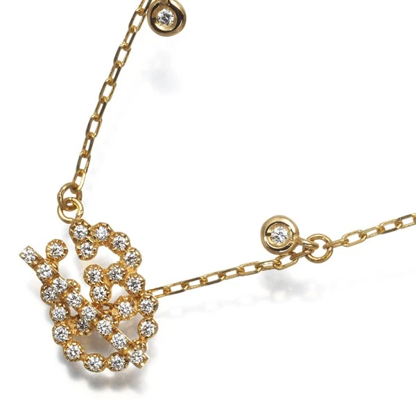 Autêntica pulseira GUCCI diamante GG Running 17 gravada ouro amarelo 18K 750 - Imagem 2 de 4