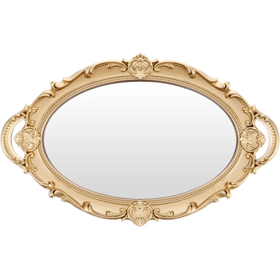  Spiegel Tablett Dekospiegel Wand Retro -Spiegel Vintage -Servierschale - Bild 4 von 4