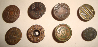 8 Stud Shank Overalls Buttons Lot Levi Big Dam Indian Head Winer Langwear NJC