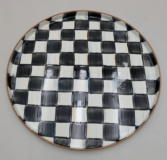 Mackenzie-Childs 89269-40 Courtly Check Round Tray