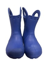 Crocs Kids Handle It Rain Boots Blue, Waterproof, Toddler Size C-8