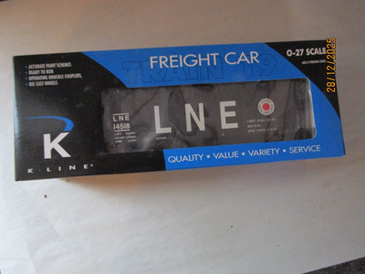 K-Line, O Gauge, K621-3721, Lehigh & New England Hopper, Mint in OB.