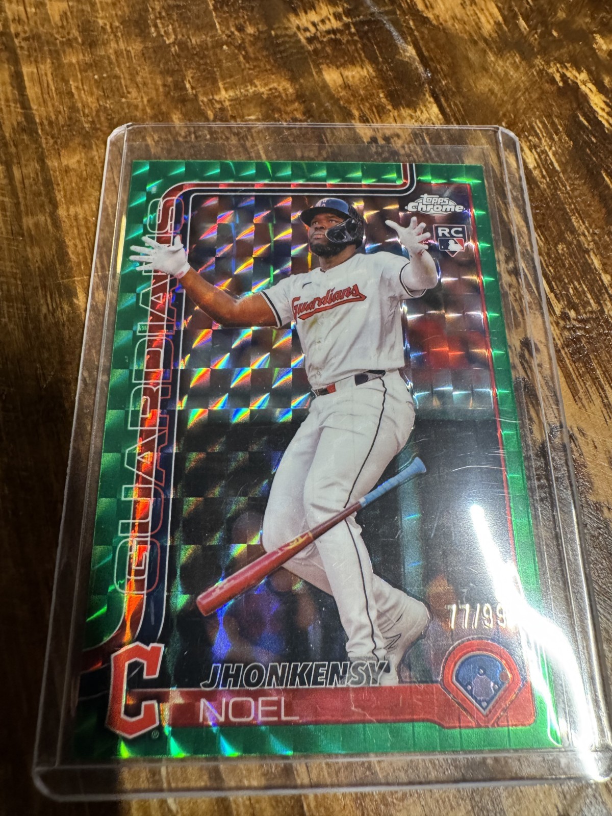 2025 Topps Chrome - Jhonkensy Noel #291 Green Lava Refractor /99 (RC)