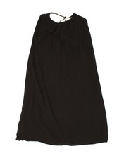 J. CREW Womens Halter Dress UK 14 Medium Black Cotton AX08