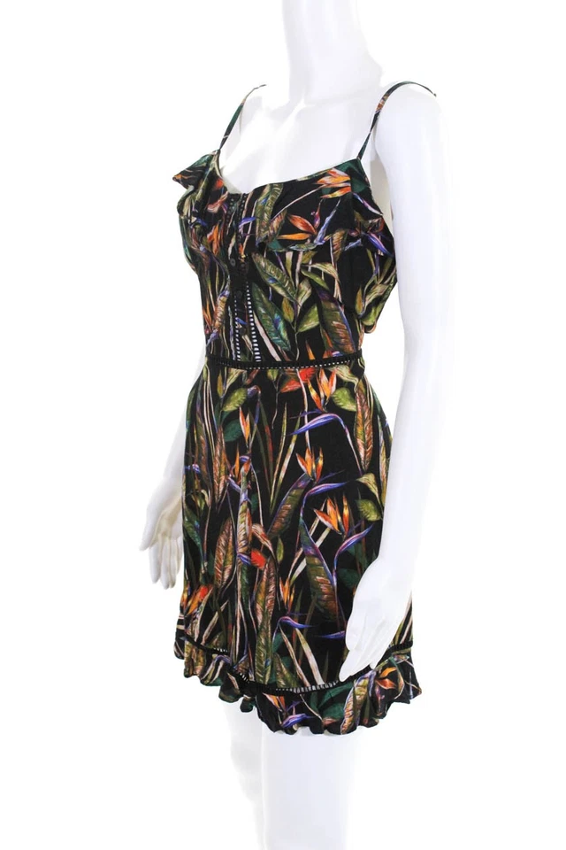 Mameluco Rodriguez estampado floral negro talla grande 11150005 Deby Debo para mujer Foto 2 de 4