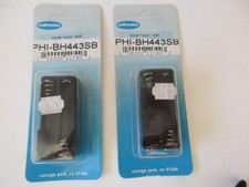2 each 4 AAA Cells Battery Holder SNAP Connection Caltronics 1.5v BH443 NOS