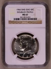 1966 SMS DDO Kennedy Half Dollar Doubled Profile NGC MS67 ***RARE ERROR COIN***