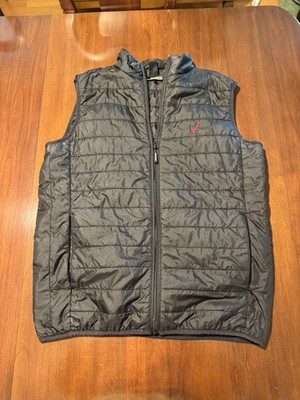 Verizon Puffer Vest Core 365 Black Size Medium M  Zip Up Checkmark Warm Logik