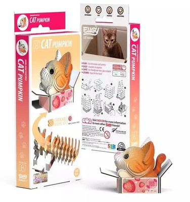 9421036940091 Kotek Pumpkin Eugy. Eko Układanka 3D Eugy