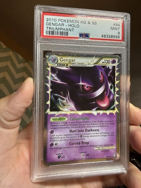 2010 Pokemon HG & SS Triumphant #94 Gengar Holo PSA 9 MINT