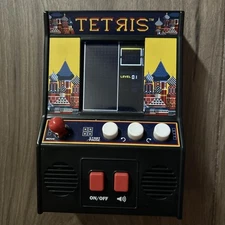 Tetris Hand Held Classic Arcade Mini Retro Game Black Tested & Working