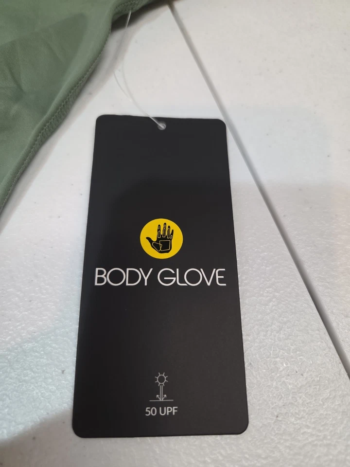 Body Glove Let It Be Rashguard Top Mujer’s M Verde Cactus Manga Larga Recortado... Foto 4 de 4